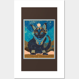 Bastet (4), lapis lazuli Posters and Art